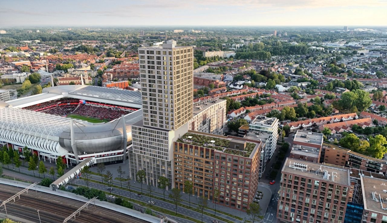 Penthouse op 31 hoog naast Philips Stadion - Afbeelding 1