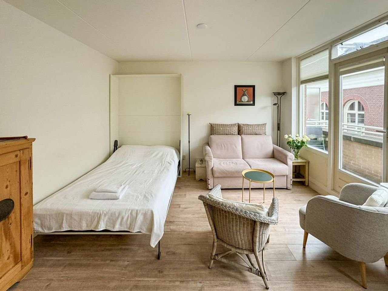 Zonnige studio in de Jordaan met twee balkons - Afbeelding 5