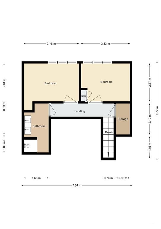 Licht dubbel bovenhuis (107 m²) in West - Afbeelding 32