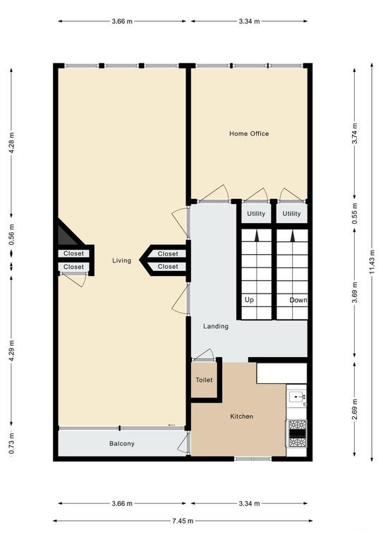 Licht dubbel bovenhuis (107 m²) in West - Afbeelding 31