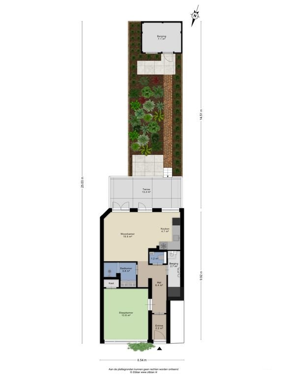Benedenwoning met 50m² tuin - Afbeelding 13