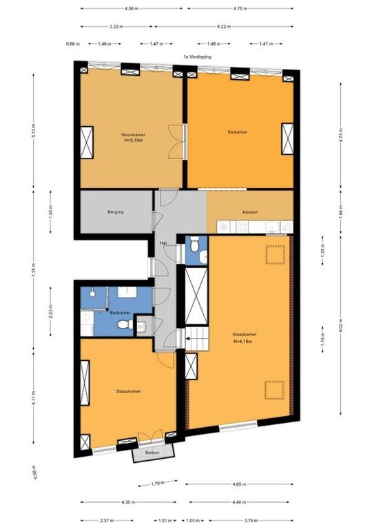 Spacious apartment (137 m²) in the center of The Hague - Image 34