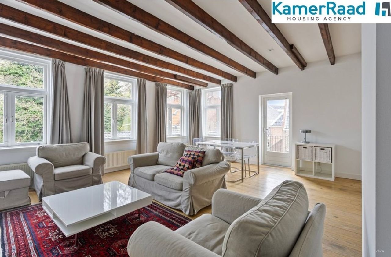 Licht appartement met balkon in Leiden - Afbeelding 1