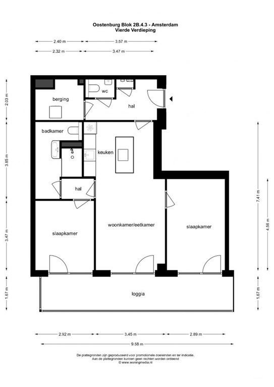 Bright 2-bedroom apartment on Oostenburg - Image 15