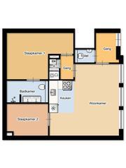 3-kamer appartement met terras in centrum - Afbeelding 15