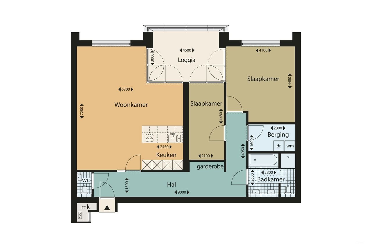 Appartement op 19e etage met vrij uitzicht - Afbeelding 20