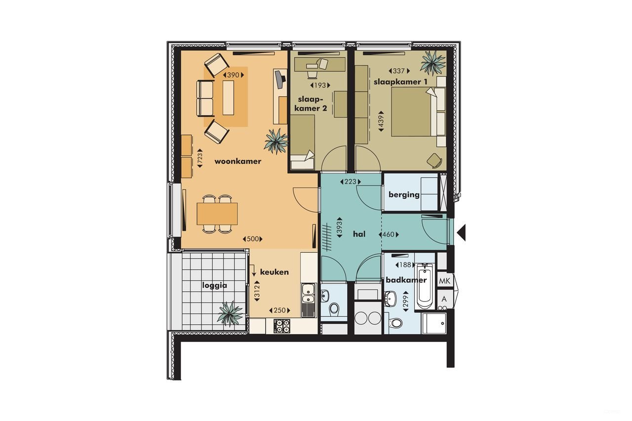 Appartement in Zinken Toren met parking - Afbeelding 19