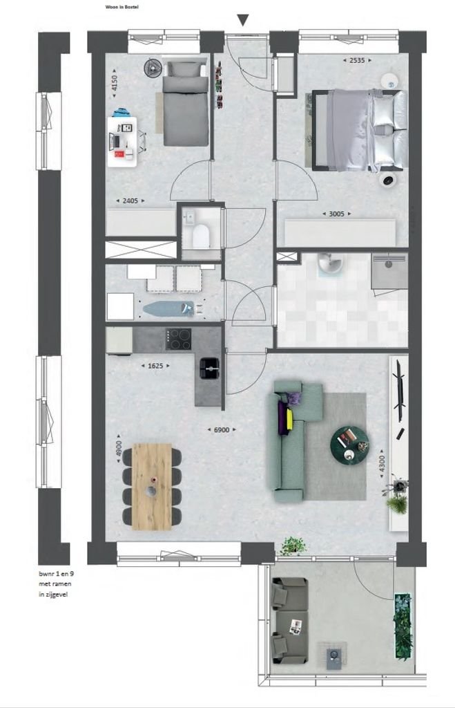 Modern 2-bedroom apartment with energy label A+++ - Image 3