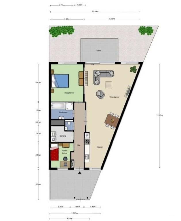 Furnished apartment (102 m²) in Paleiskwartier - Image 10