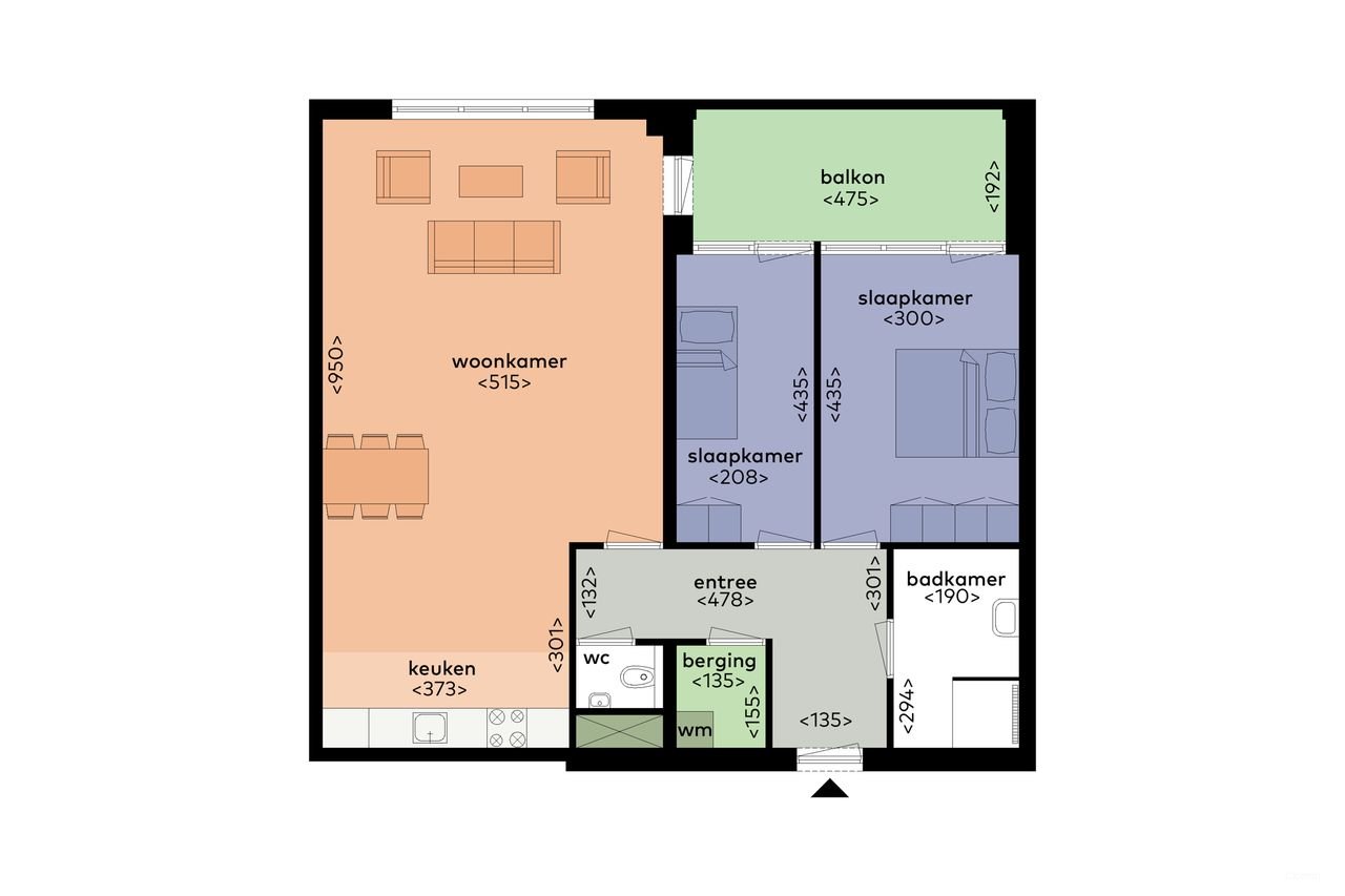 Modern apartment with spacious balcony - Image 2