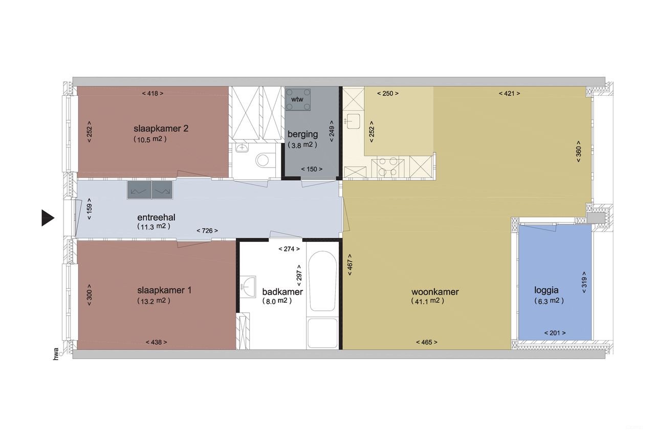Appartement (93m²) op Katendrecht - Afbeelding 21