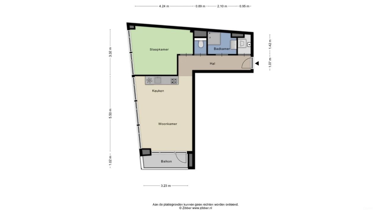 Energy-efficient 1-bedroom apartment in the center of Dordrecht - Image 14
