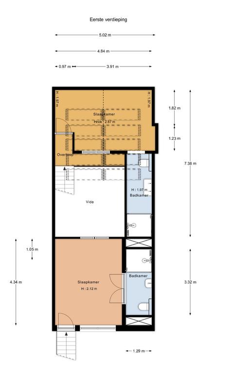 3-slaapkamer appartement in de Jordaan - Afbeelding 21