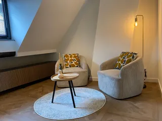 Renovated studio with mezzanine in Wyck