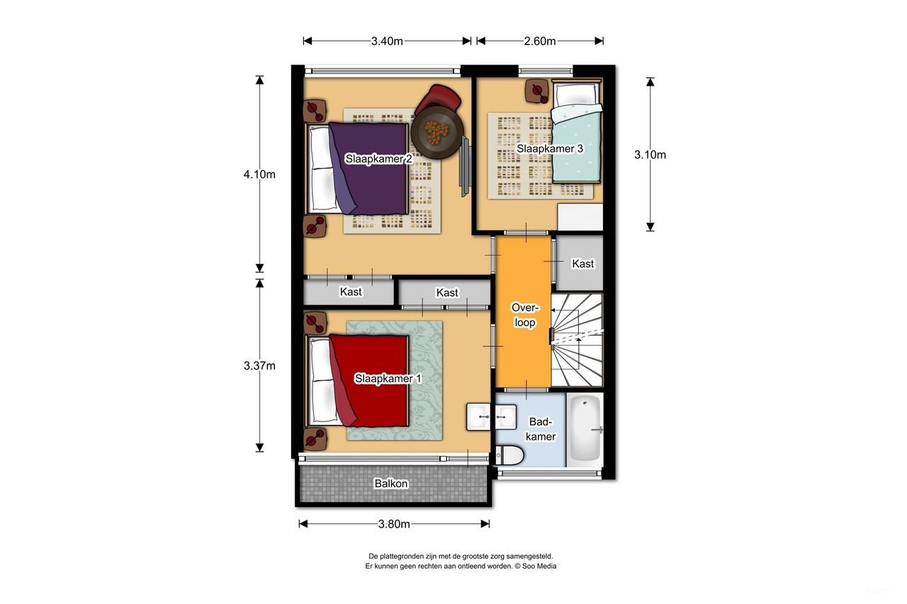Ruime gezinswoning (125m²) met 4 slaapkamers - Afbeelding 24