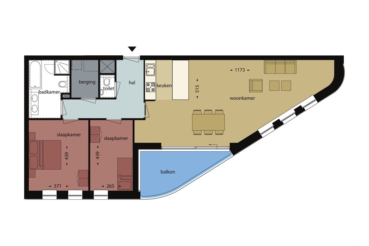 Spacious apartment (105 m²) with kitchen island - Image 19