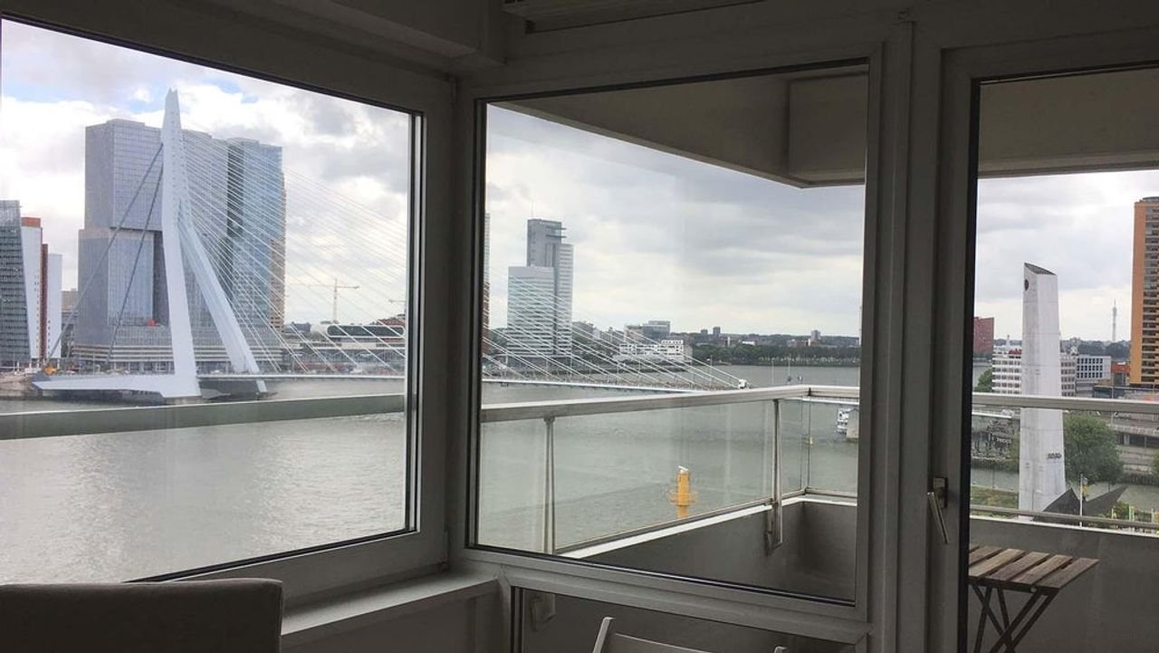 Gemeubileerd met zicht op de Erasmusbrug - Afbeelding 9
