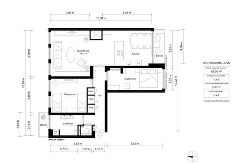 Licht appartement bij Gelderlandplein - Afbeelding 23