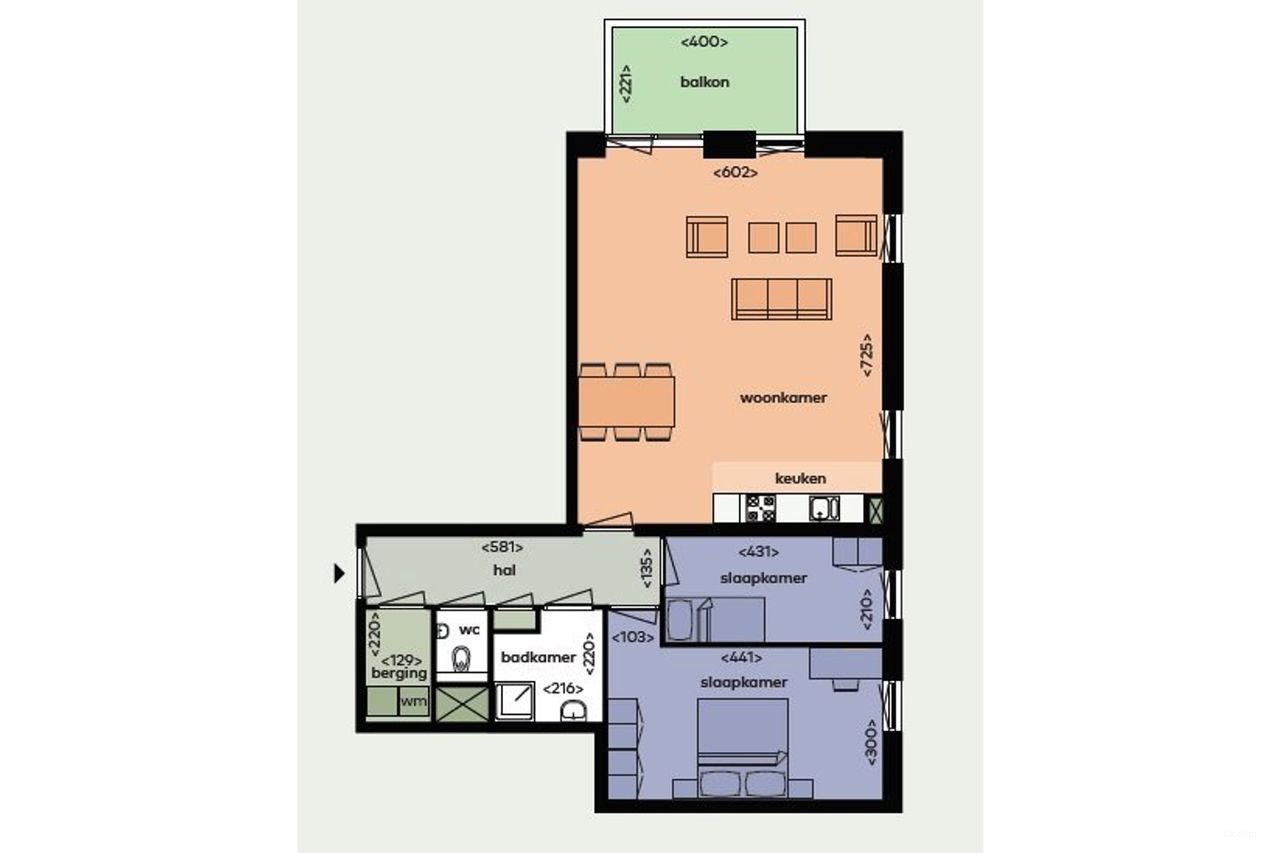 90m² appartement met balkon en parking - Afbeelding 26