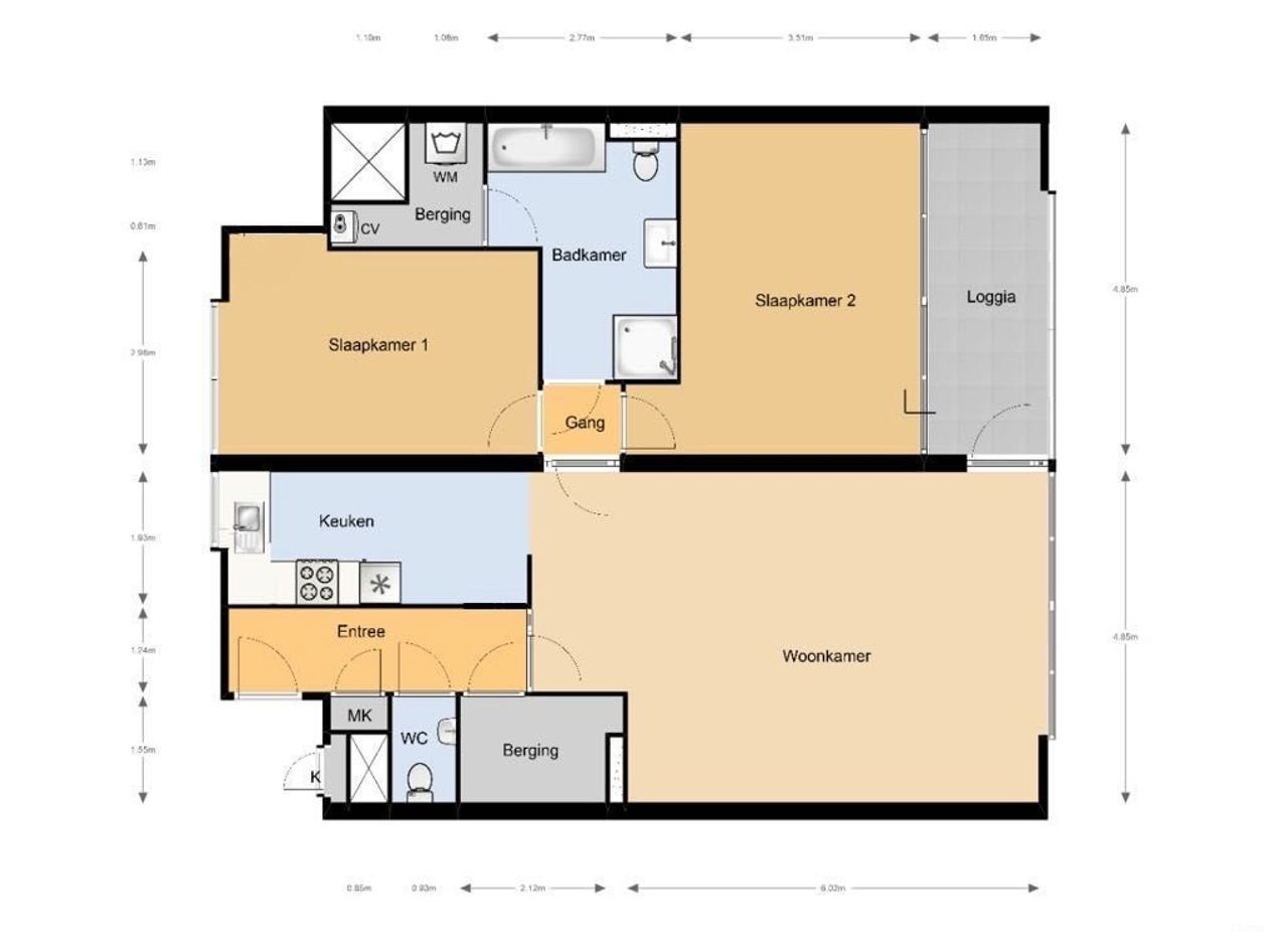109m² appartement in Statenkwartier - Afbeelding 17