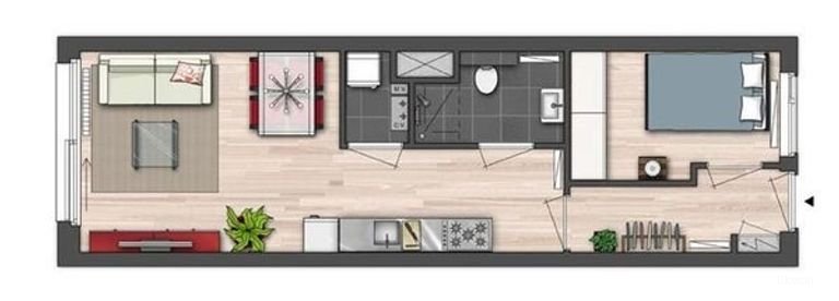 Licht tweekamerappartement bij UMCG - Afbeelding 13