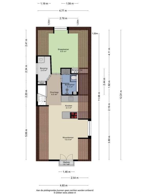 Bright 1-bedroom apartment with sunny balcony in Oud-West - Image 14