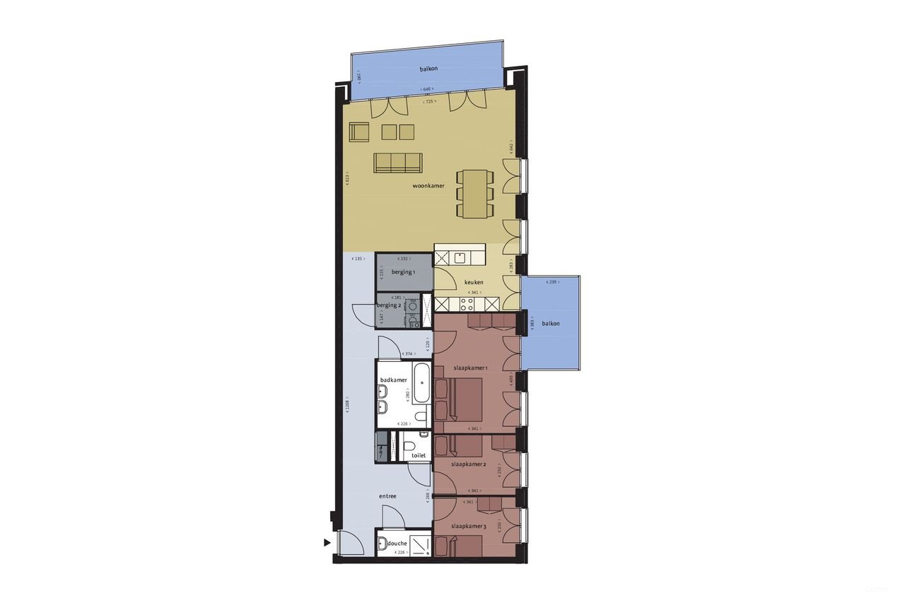 141 m² apartment with 3 bedrooms on IJburg - Image 2