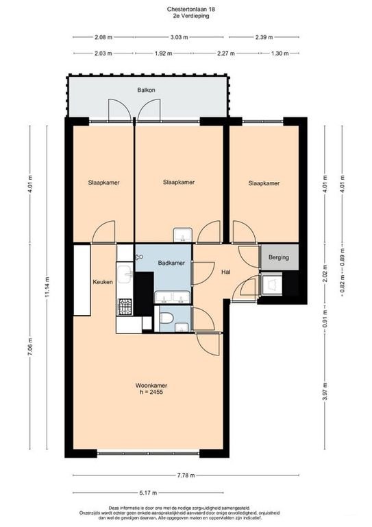 Bright 4-room apartment with balcony - Image 16