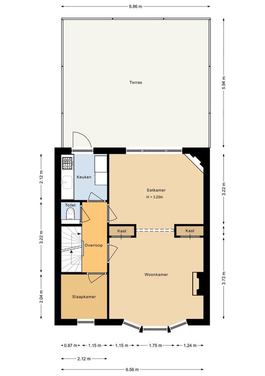 Bovenwoning van 100 m² met dakterras in Oudwijk - Afbeelding 9