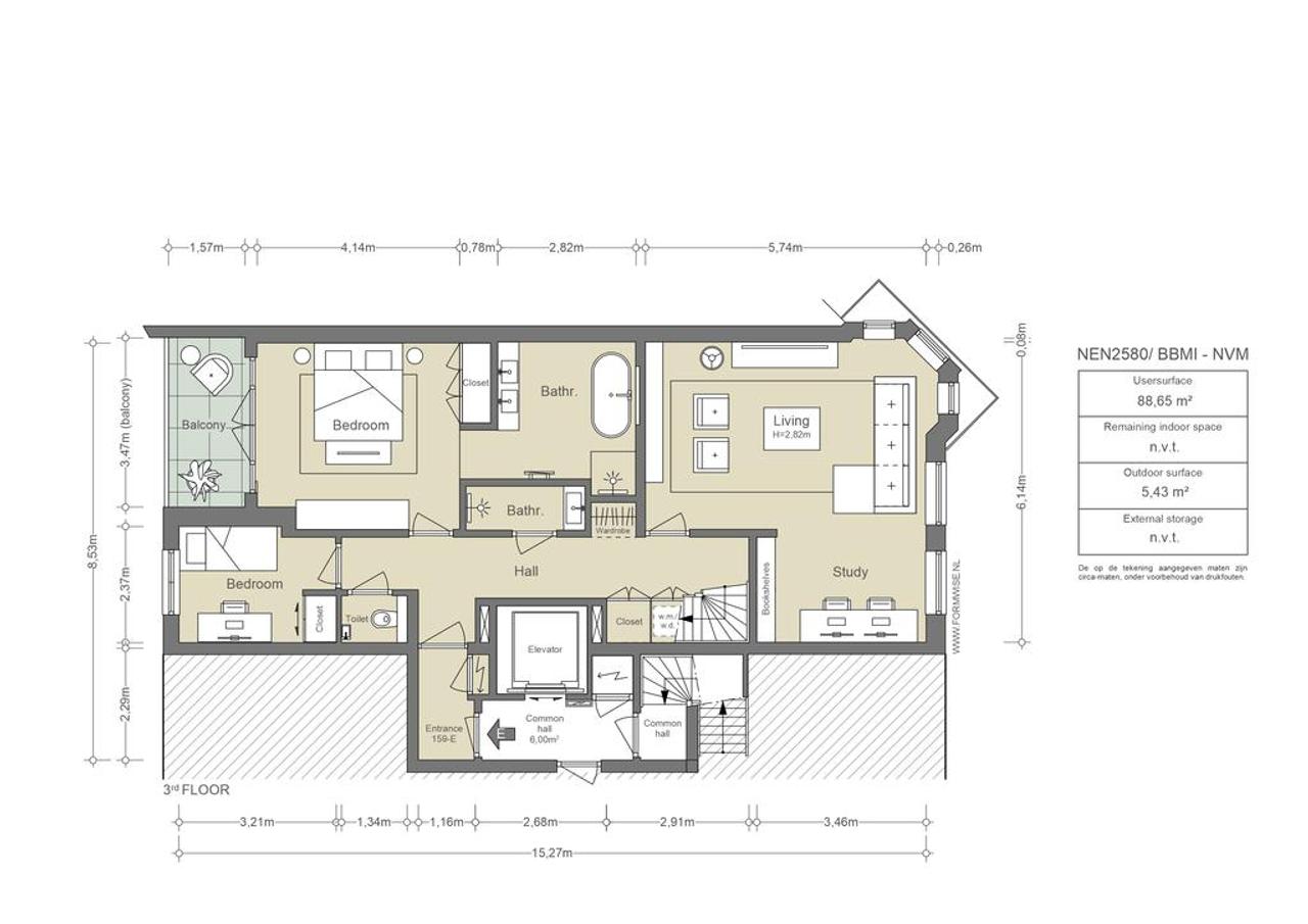 168 m² dubbel bovenhuis met dakterras - Afbeelding 2