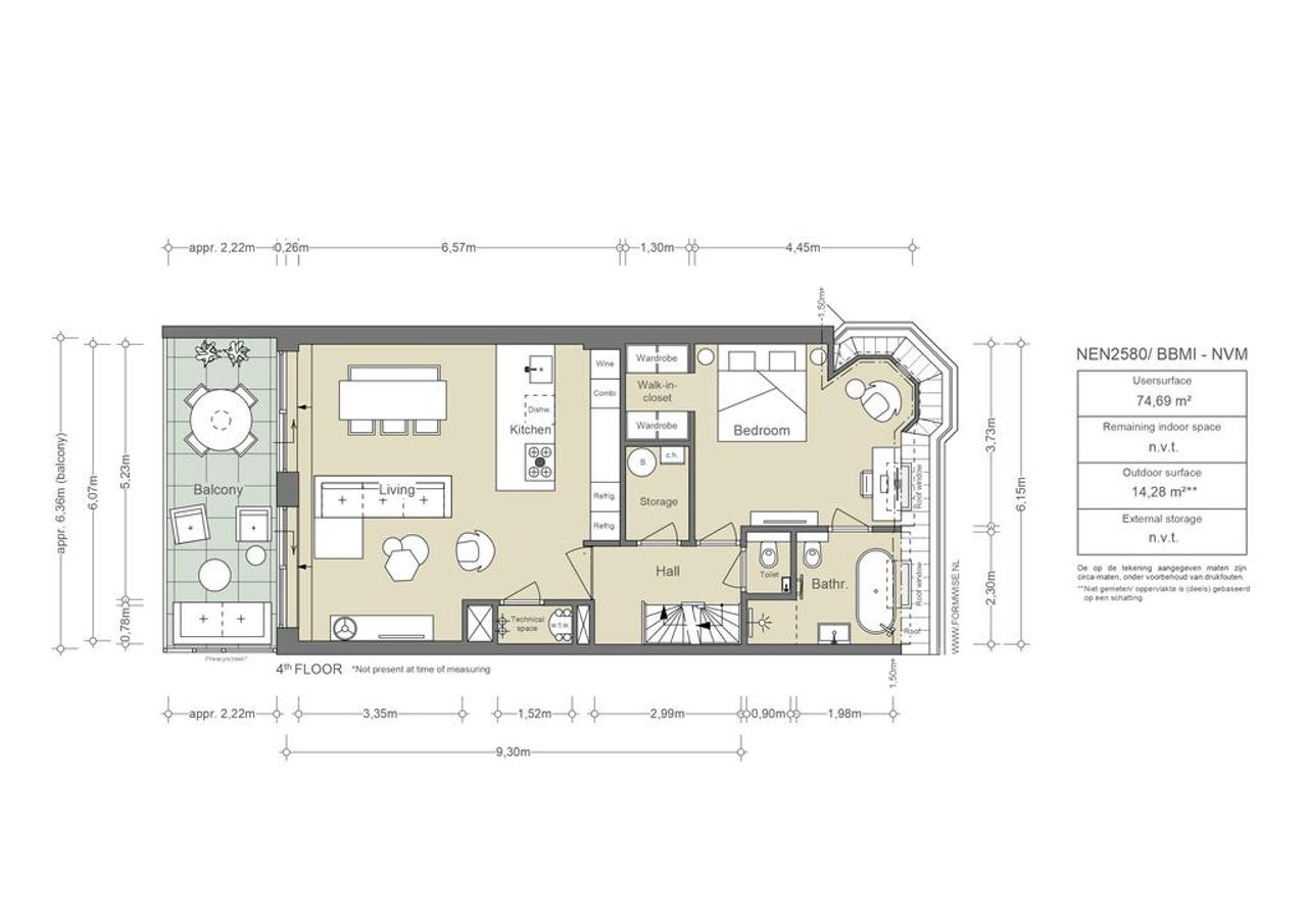 168 m² dubbel bovenhuis met dakterras - Afbeelding 3
