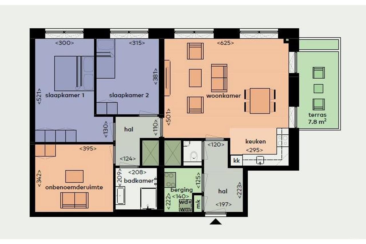 Nieuw en licht appartement (101 m²) met terras - Afbeelding 9