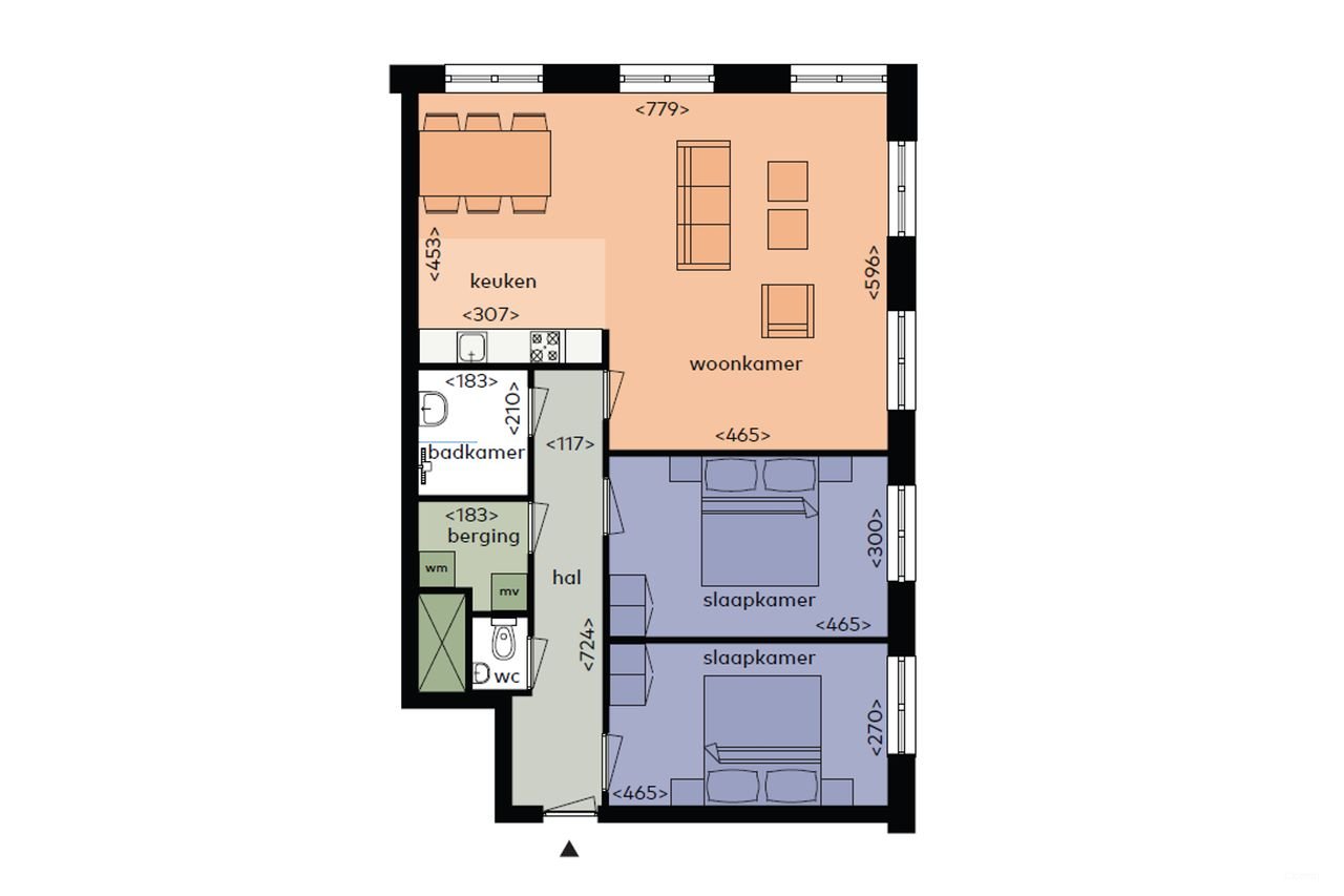 86 m² with 2 bedrooms in Osdorp - Image 2