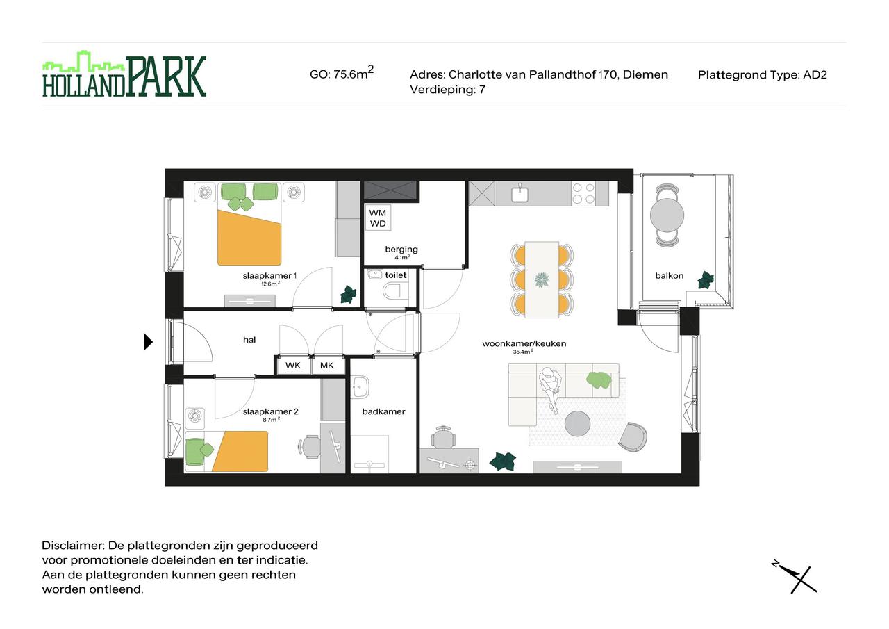 3-kamerappartement in Diemen met A+ - Afbeelding 9