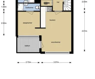 Sunny 2-room apartment in Zuilen