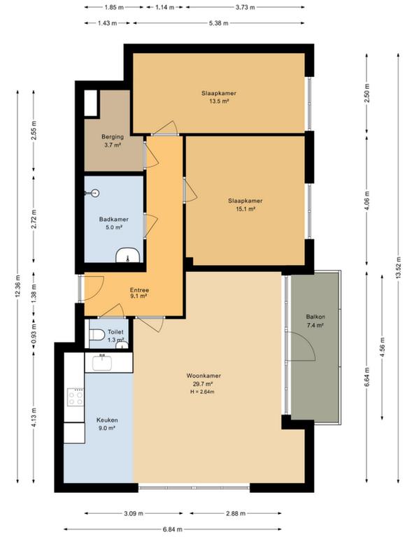 A+ apartment on the 11th floor in Noord - Image 15