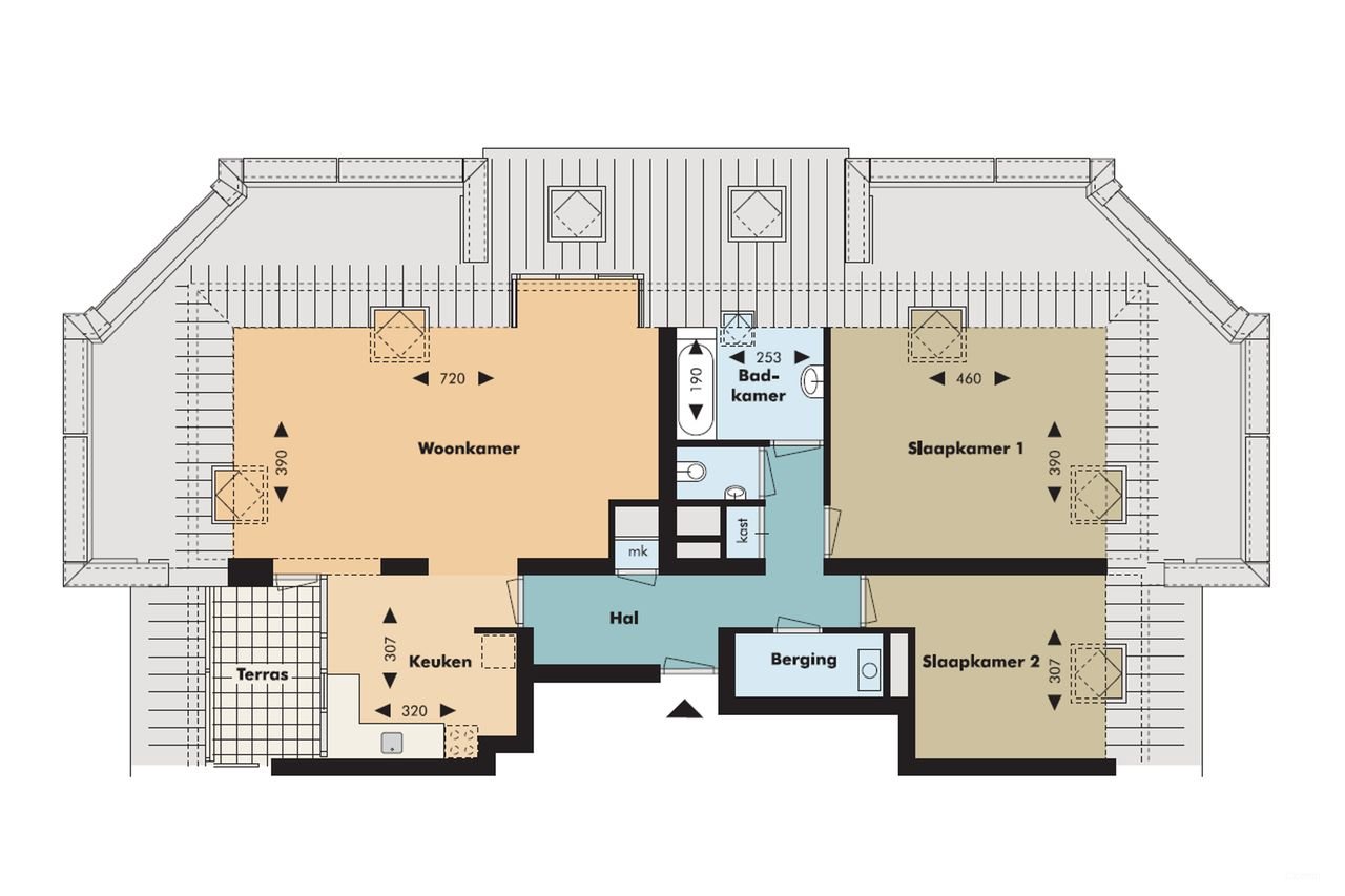 83 m² apartment with balcony in Odijk - Image 2