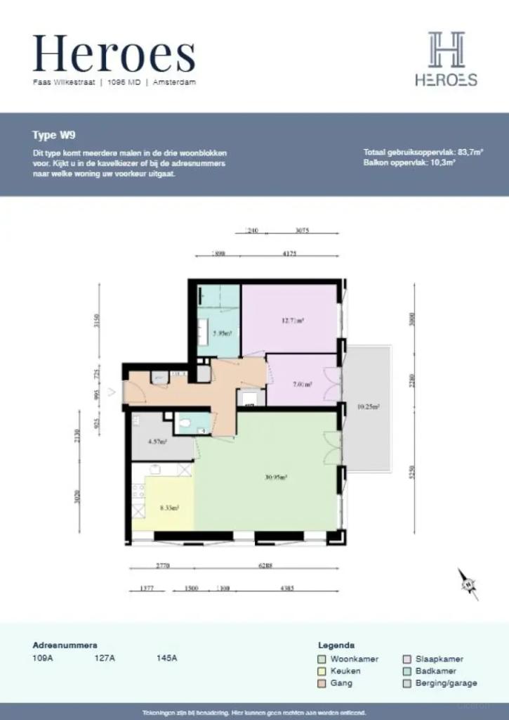 85 m² appartement met balkon in Amsterdam - Afbeelding 7