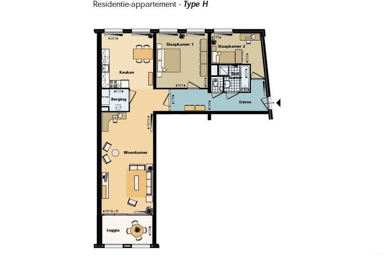 104 m² appartement met balkon in Wyck - Afbeelding 16