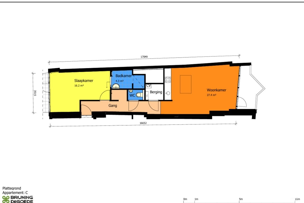 Appartement van 58 m² met dakterras in de Vijfhoek - Afbeelding 10