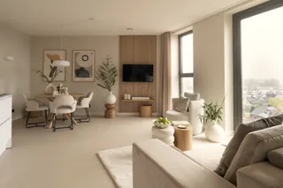 Gemeubileerd 3-kamerappartement met balkon