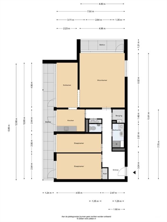 100 m² apartment with 2 balconies in city center - Image 10