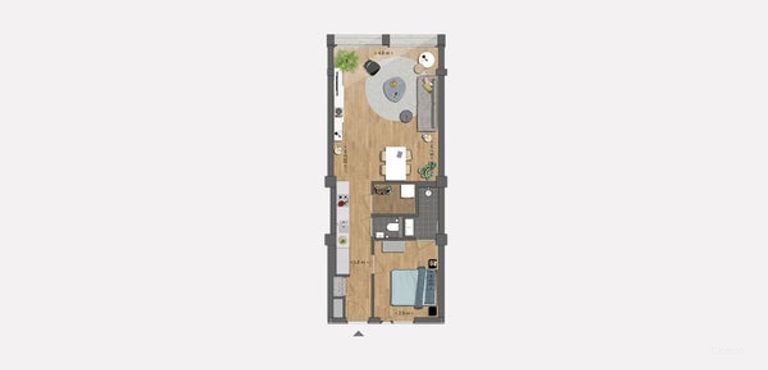 Bright 1-bedroom apartment with elevator - Image 17