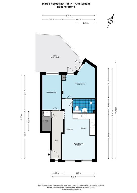 2-slaapkamerappartement met stadstuin - Afbeelding 17