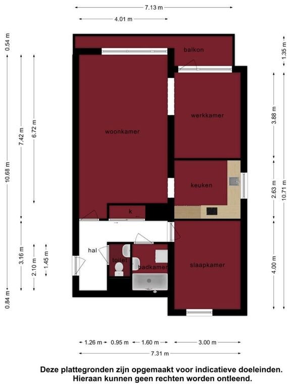 Apartment with balcony in Douve Weien - Image 14