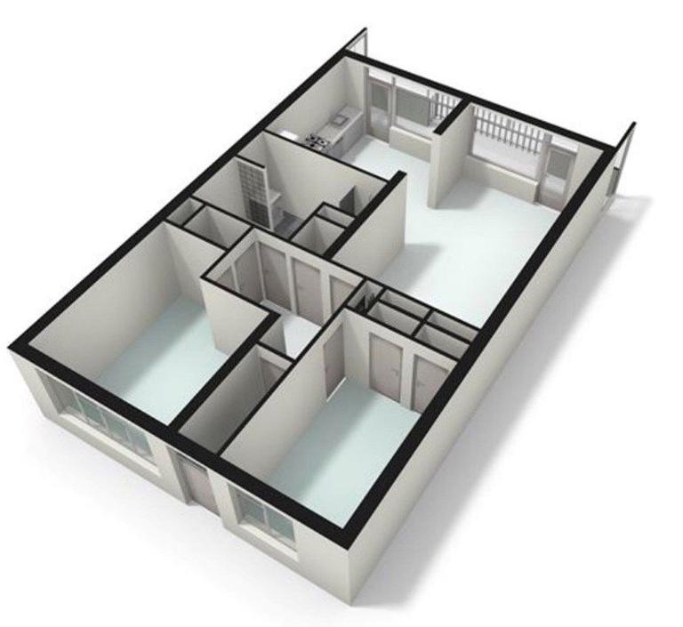 Licht 3-kamerappartement met balkon - Afbeelding 18