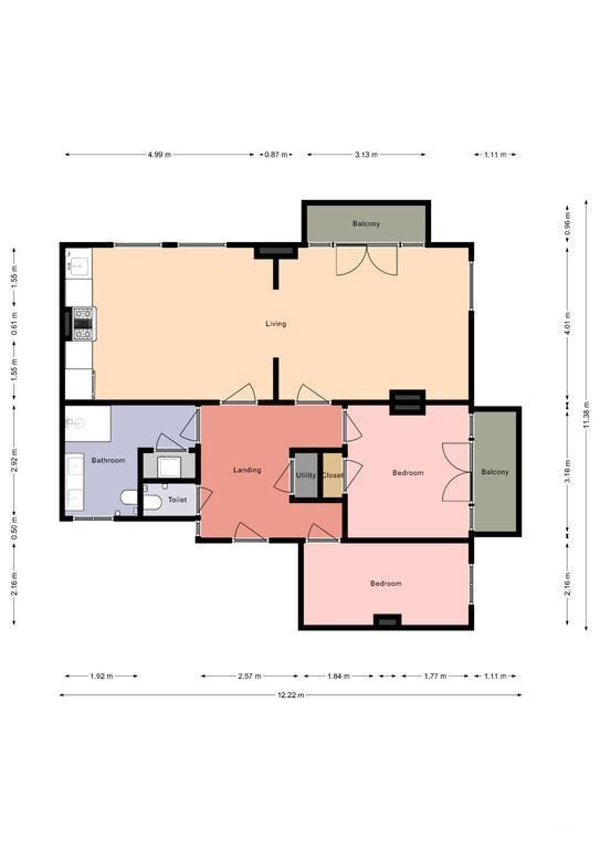 Uitzicht over Amstel vanaf je balkon - Afbeelding 14
