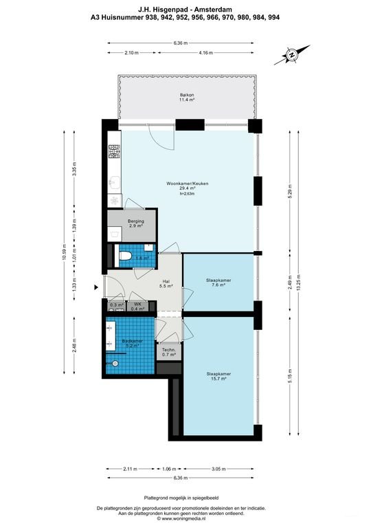 Nieuw 3-kamerappartement in Elzenhagen - Afbeelding 17