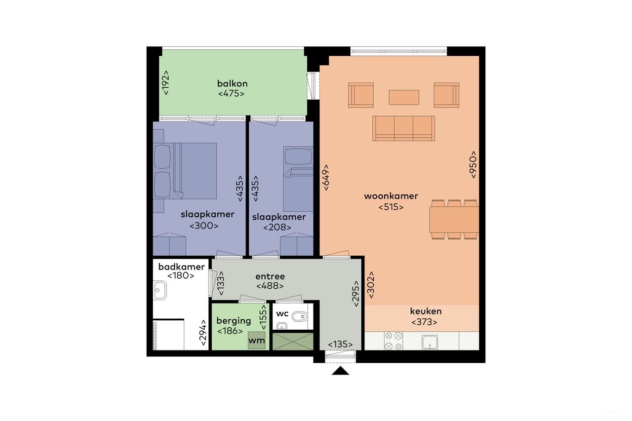 87 m2 appartement met balkon - Afbeelding 5