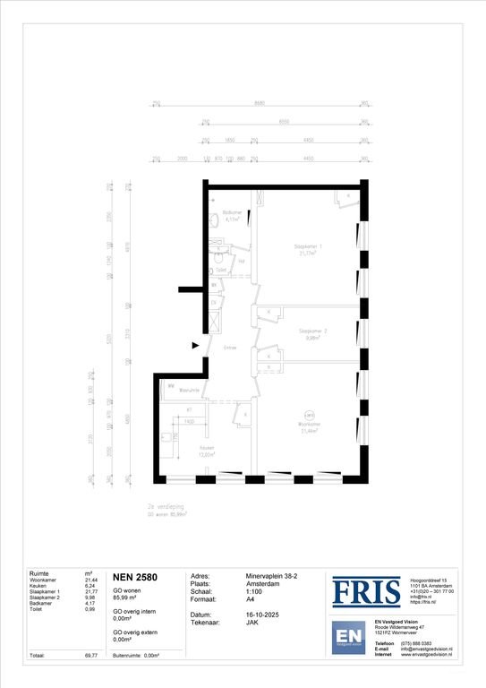 Licht 2-slaapkamerappartement in Apollobuurt - Afbeelding 16
